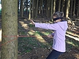 Blind den Wald erkunden