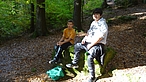 Rast bei der Wanderung