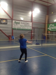 In der Badmintonhalle
